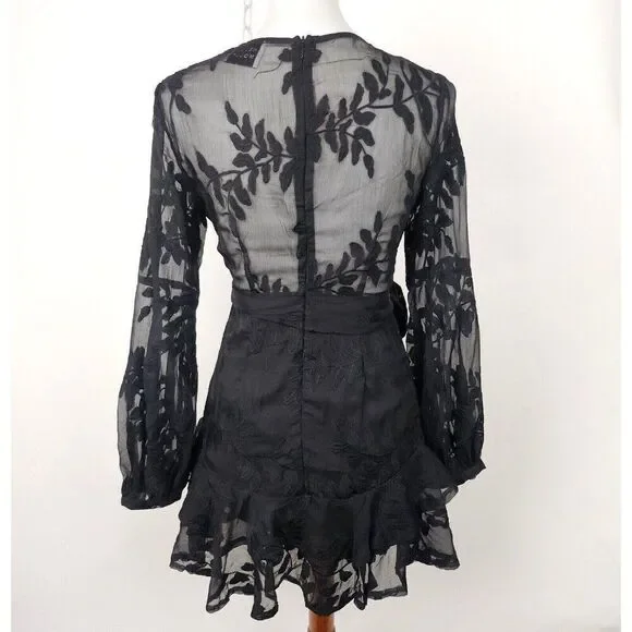 Hello Molly Black Long Sleeve Dress - Picture 6 of 8